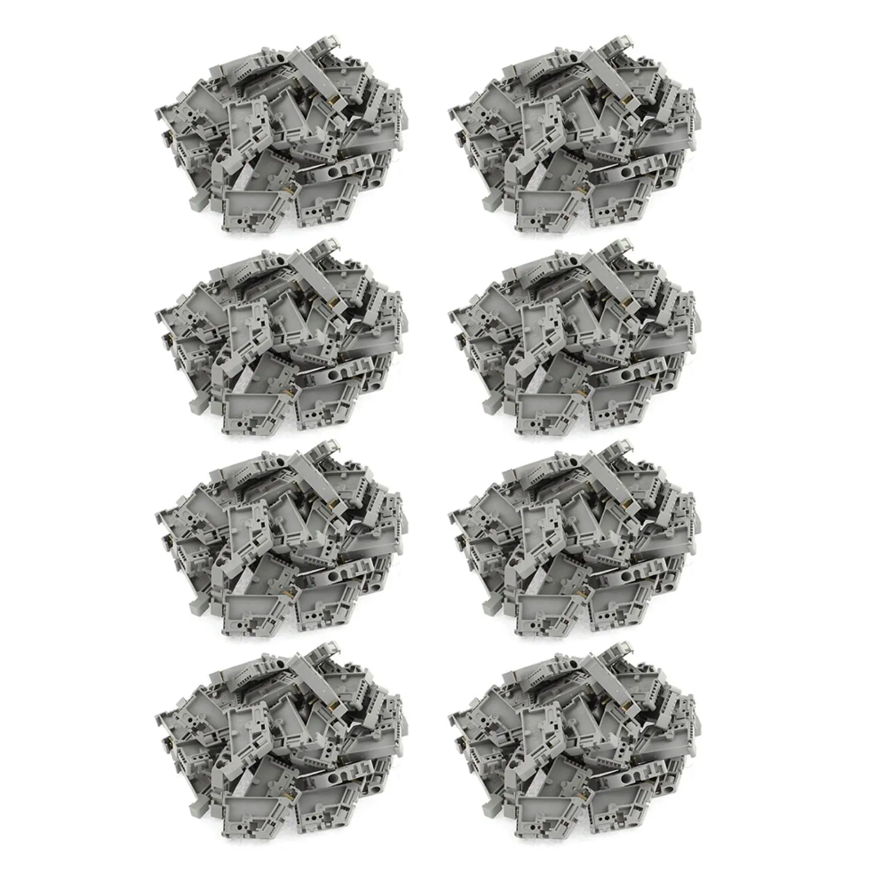 

AB35-400Pcs 35 мм монтажные зажимы для клеммной колодки на DIN-рейку