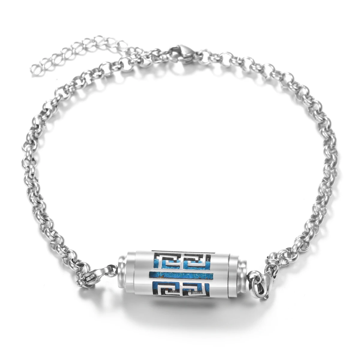 2024 أنماط جديدة سوار الفولاذ المقاوم للصدأ الروائح قلادة قابل للتعديل زيت طبيعي الناشر امرأة العطور المناجد مجوهرات #2