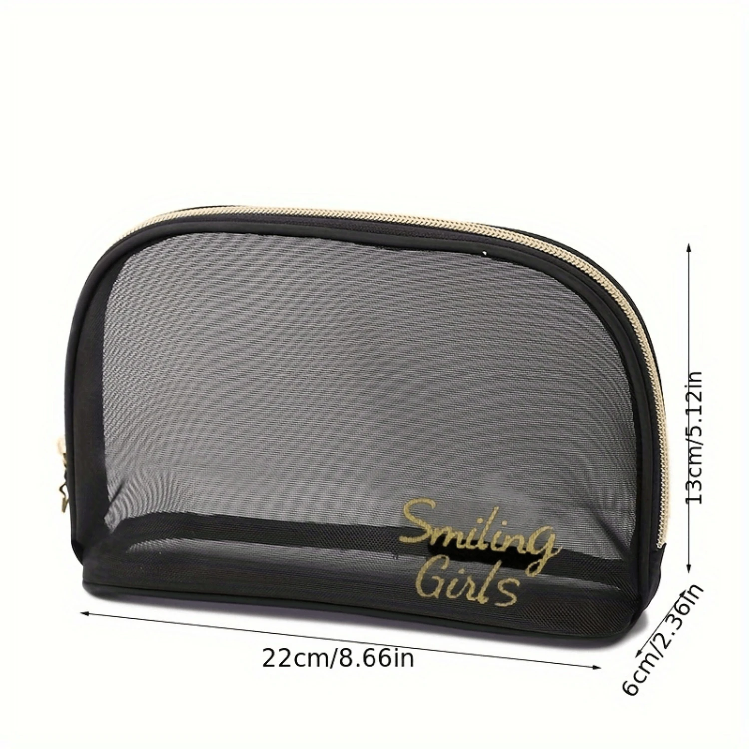 Ensemble de sacs à cosmétiques semi-transparents en maille 5 pièces, organisateurs de toilette portables, Kit de voyage parfait incontournable