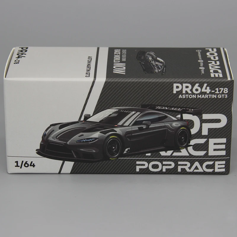 

POP Race 1:64 Vantage GT Carbon Edition, литая под давлением модель автомобиля из сплава, коллекция игрушек