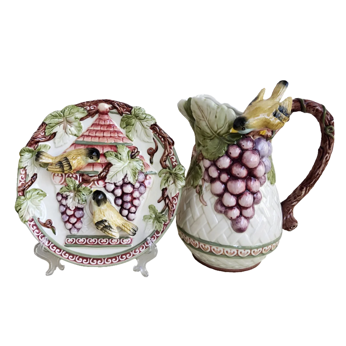 

Boutique ceramic bird grape vase European home decoration ornament flower arrangement