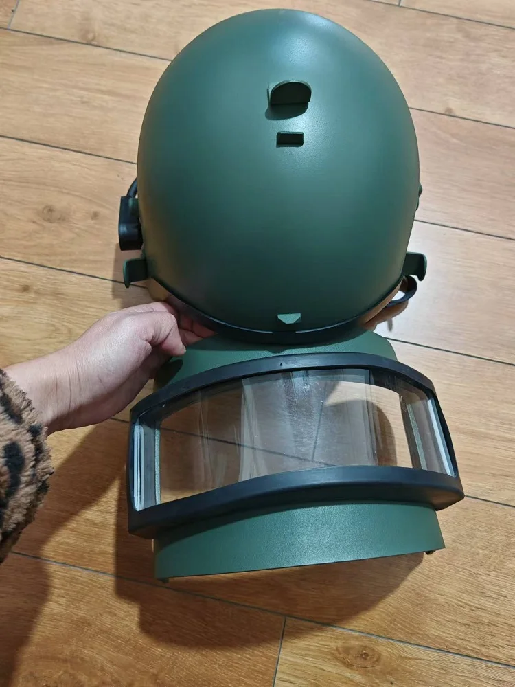 K63 Outdoor Tactical Level 3 Helmet Army Green Black Three Bar Bar