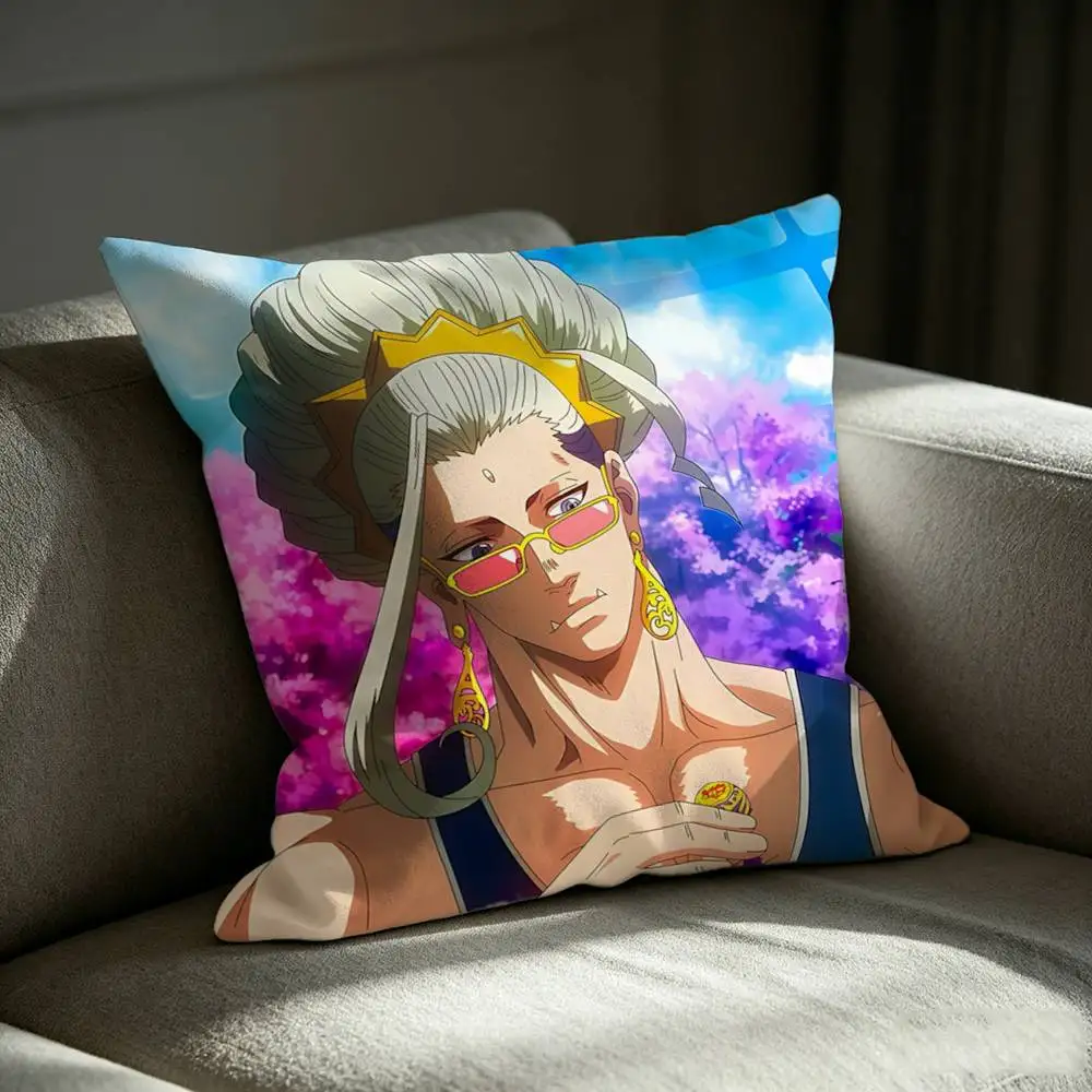 Qin RoR Anime R-Record of Ragnarok Square Sofa Pillow Cover Solid Color Living Room Home Decor Cushion Case