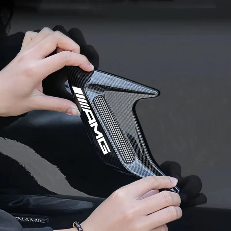 

Universal Car Front Bumper Side Air Vent Car Splitter Wing Spoiler Canard For Mercedes Benz AMG A B C M ML GLA GLE GLS E Class