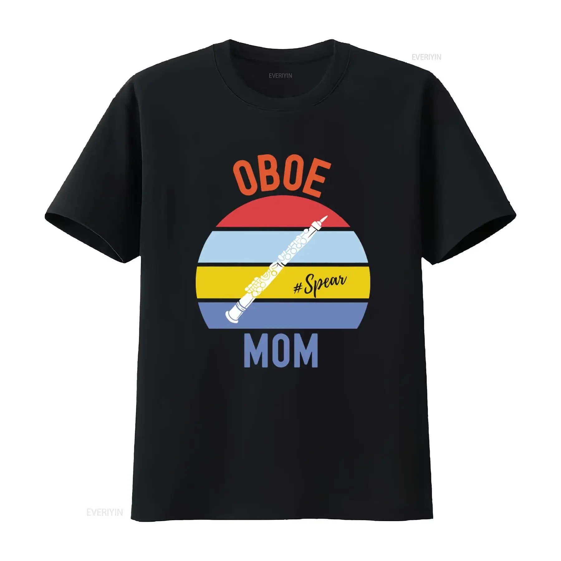 Oboe Player Mom T Shirt Retro Design with Flute ' Spear' Perfect for Music Lovers Mother's Day  vintage Washed homme