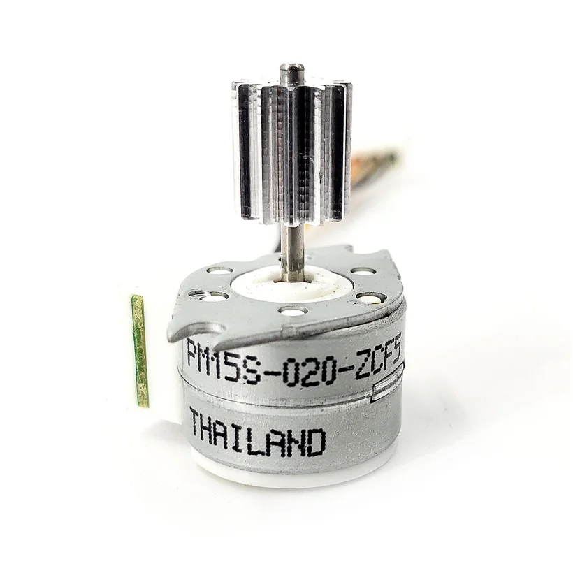 NMB PM15S Mini 15mm 2-Phases 4-Wires Stepper Motor with 12 Teeth Metal Gear 18 Degrees Micro Stepping Motor