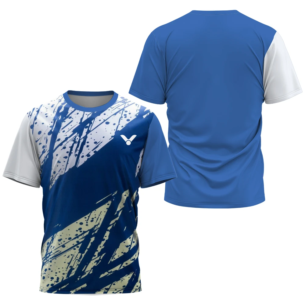 

Brand New Men's T-shirt Table Tennis And Badminton Training Suit Summer Daily Sports Shirt Large Breathable Short Sleeve Top