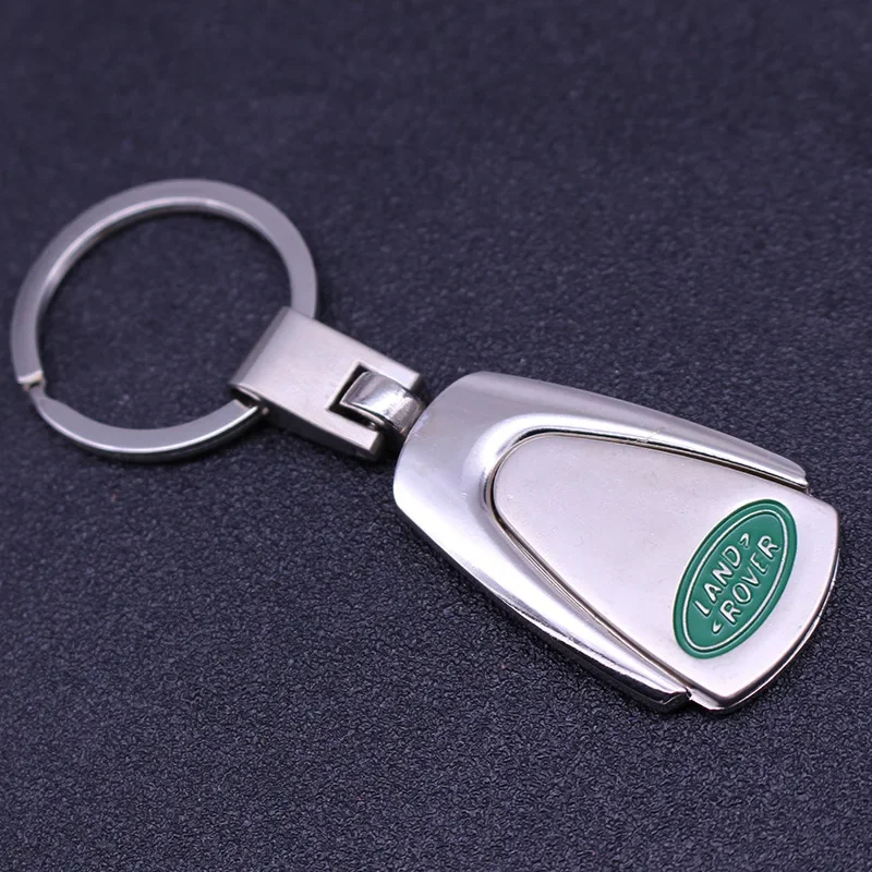 Alloy Car Key Chain Keyring for Land Rover Range Rover Evoque Defender Freelander Discovery Velar Keychain Holder Accessories