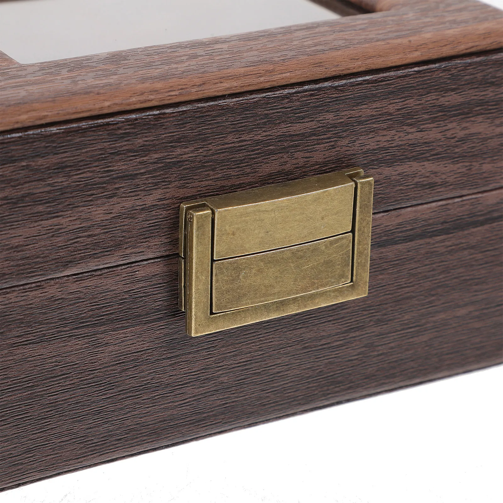 

Wooden Jewelry Organizer Box Retro Finish Compact Size for Safe Keeping of Bracelets Pendants Hairpins Memory Gift Storage