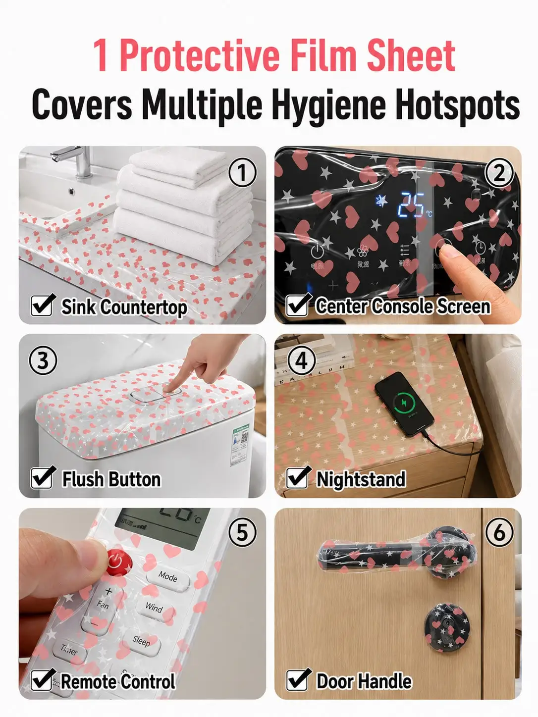 133pcs/roll disposable toilet seat covers, waterproof toilet seat protective film, heart pattern - portable sanitary pads suitable for travel, hotels, public restrooms, and home bathrooms, travel accessories, back-to-school supplies view 6