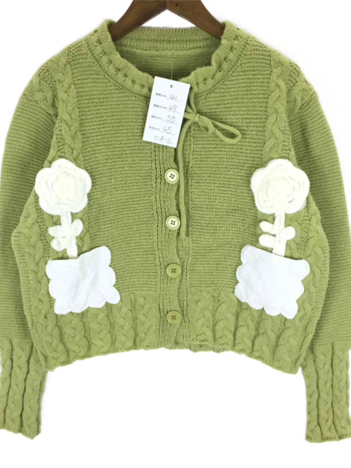 سترة صوفية عتيقة نمط الماس تنوعا فتاة ناعمة الكرتون طباعة سترة دافئة طويلة Sve جولة Ne الأعلى