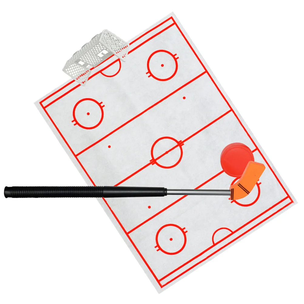 

1Set Ice Hockey Game Mini Playset High-Class Material Table Hockey Pucks Parts Kit Family Party Fun Decompression