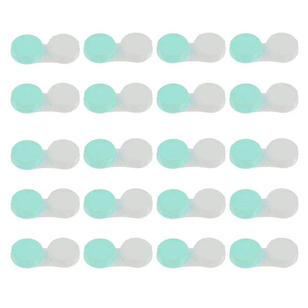 20 قطعة من حاويات العدسات اللاصقة عالية الجودة حاوية تخزين خزان Linse #4