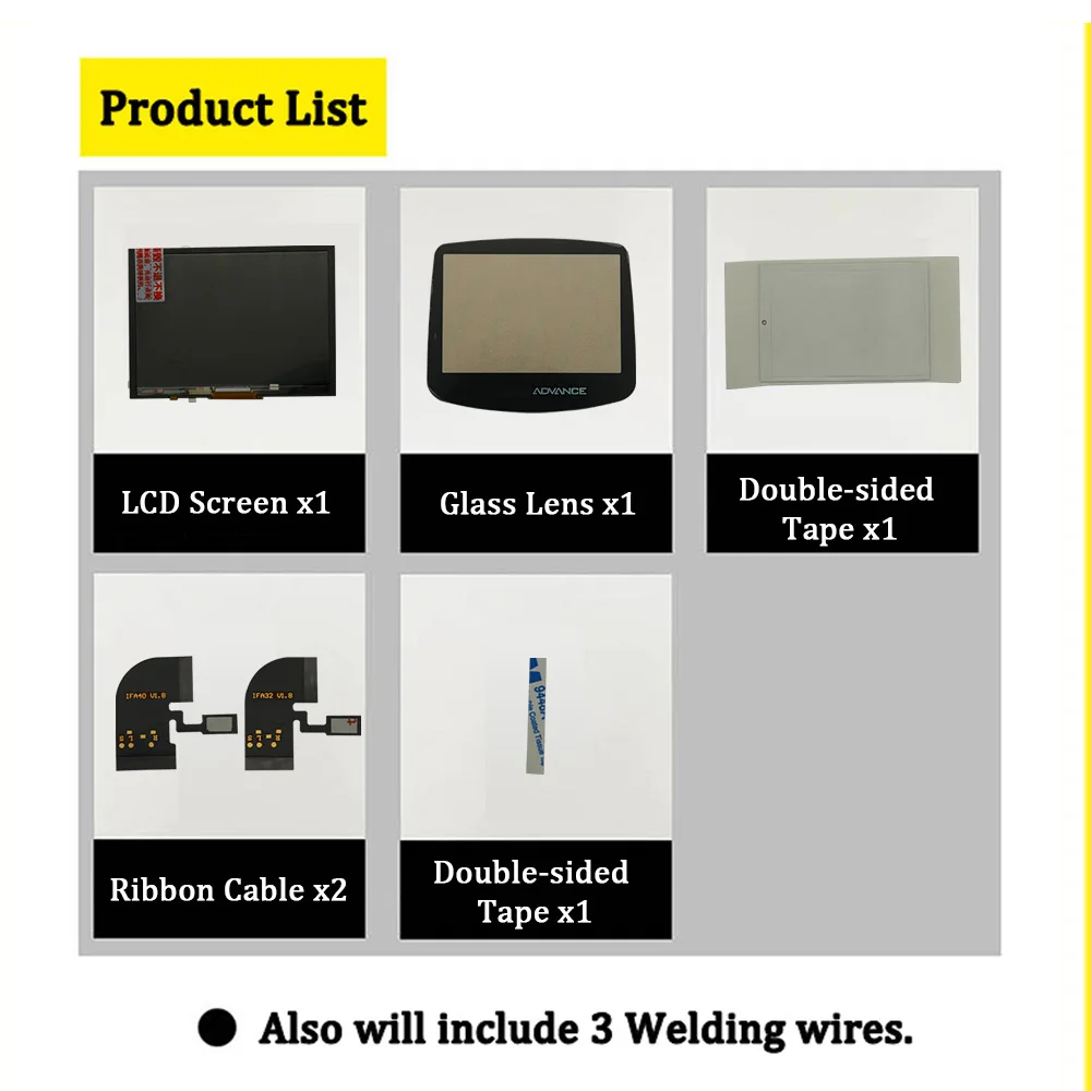 جديد مخصص قذيفة الإسكان والأزرار مع IPS V4 LCD مجموعات الشاشة ل GBA الخلفية LCD V4 شاشة سطوع عالية ل GBA