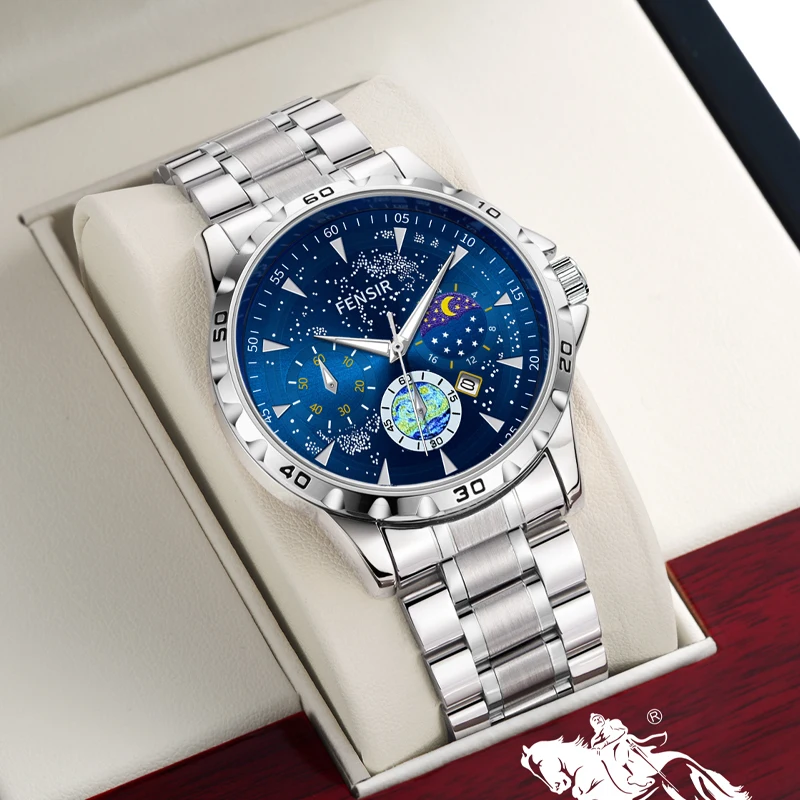 Starry Sky Men's Watch Starry Sea Phantom Watch Male High School Student High-End Version Business Quartz Watch High-End Wristwatch