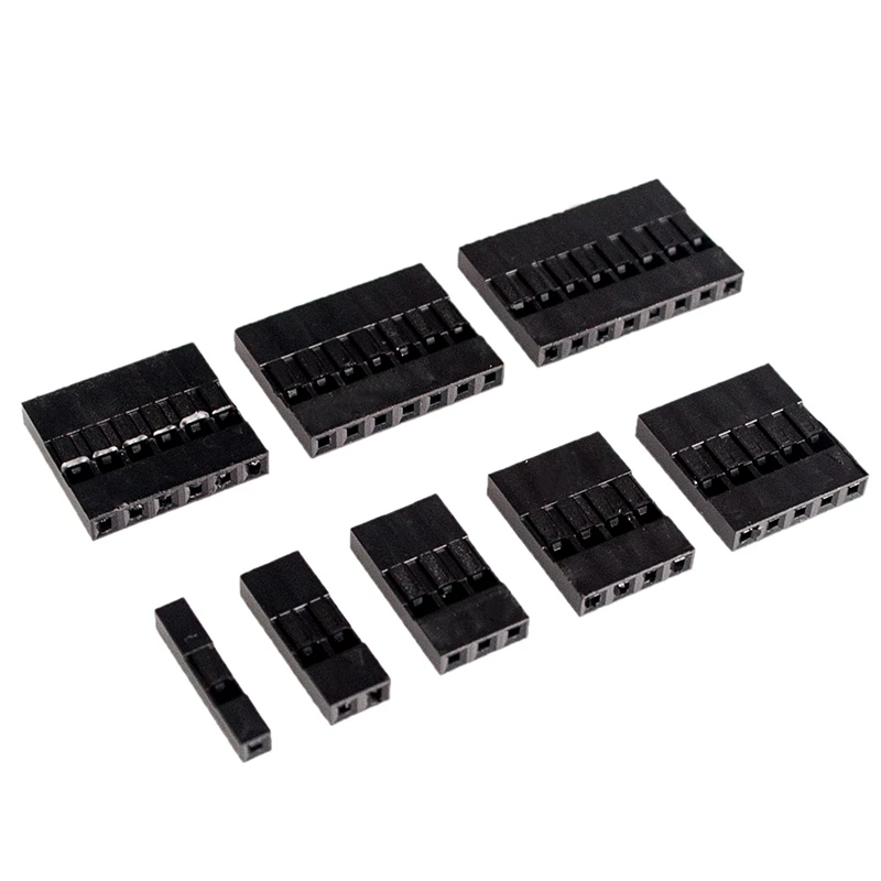 DuPont Head 1/2/3/4/5/6/7/8/9/10P Pitch 2.54MM Plastic DuPont Plastic Shell 100pcs