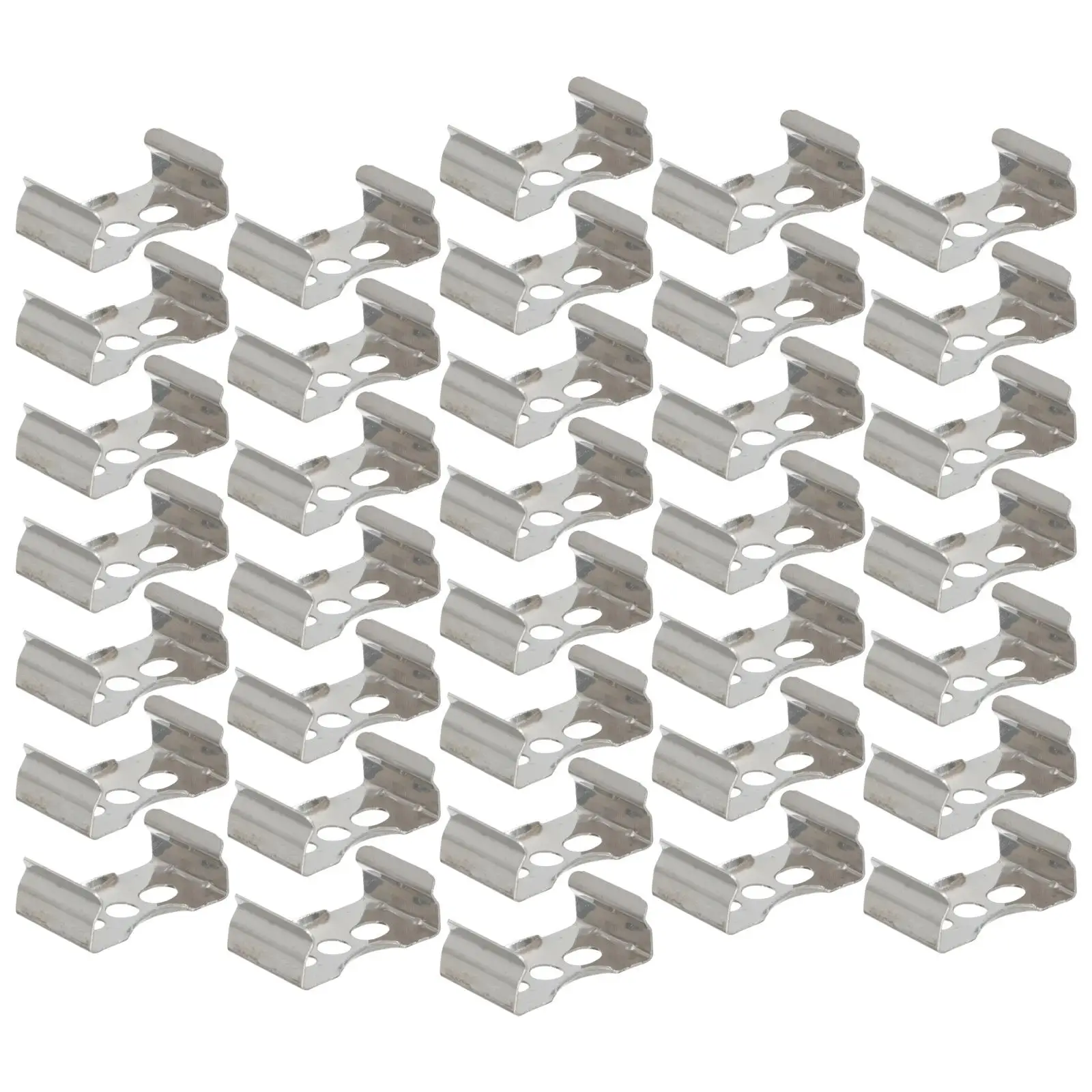 

100 Pcs Tube Fixing Buckle Clip U Tube Fluorescent Light Bracket Metal Holder Bracket Fluorescent Lamp Support Mount Hardware