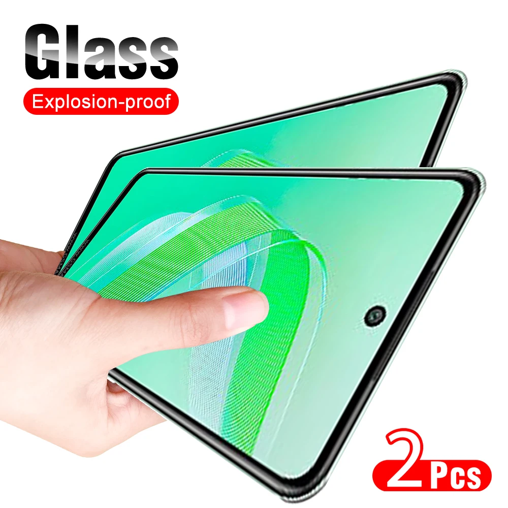 2pcs Clear Scratch resistance protective Glass For Infinix Smart 8 screen protector Smart8 6.6 inches Full cover tempered glass