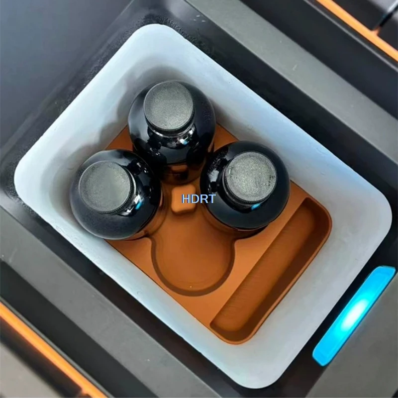 For GWM Tank 500 2026 + Car Styling Refrigerator Storage Box Water Cup Holder Organizer Cover Fridge Dust Proof Pad Accessories