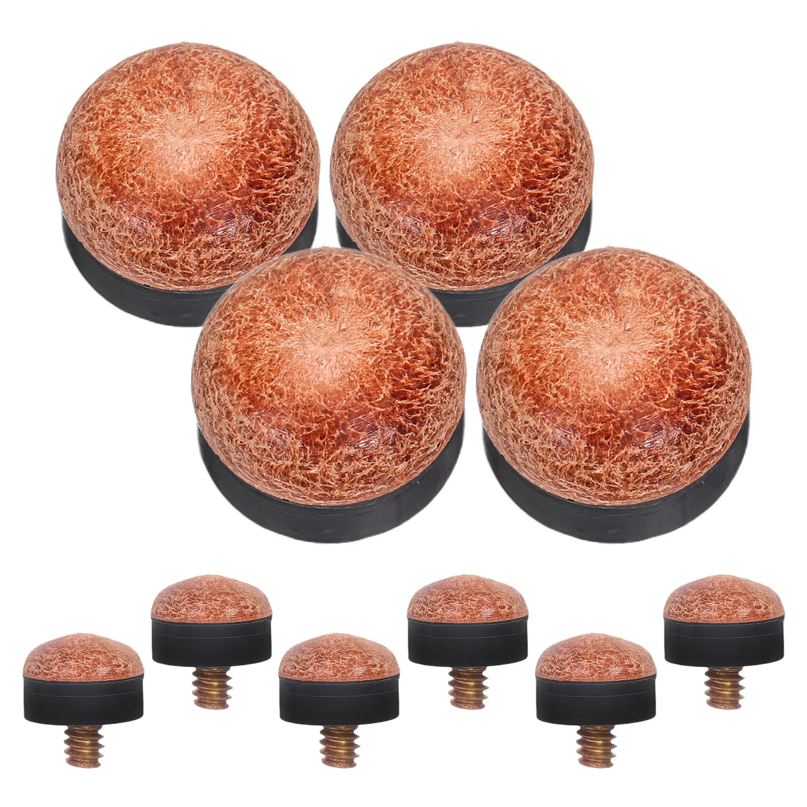 

10Pcs Pool Cue Tips Screw on Replacement 13Mm Billiard Snooker Pool Stick Repair Cue Tip Replacement Kit Screw Tips