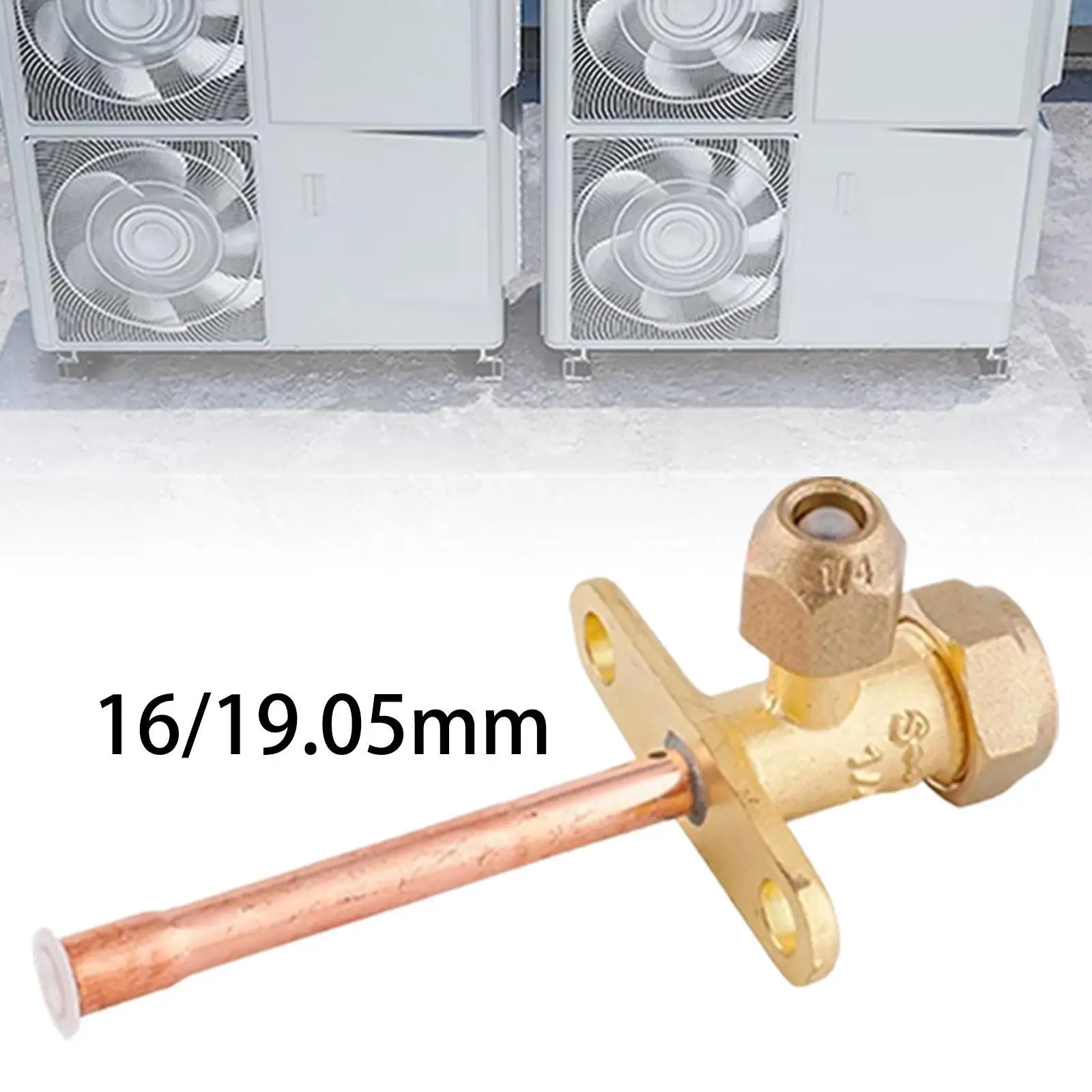 Air Conditioner Stop Valve Service Access Valve 3 Way Angle Straight AC Spare Part Easy to Install High and Low Pressure