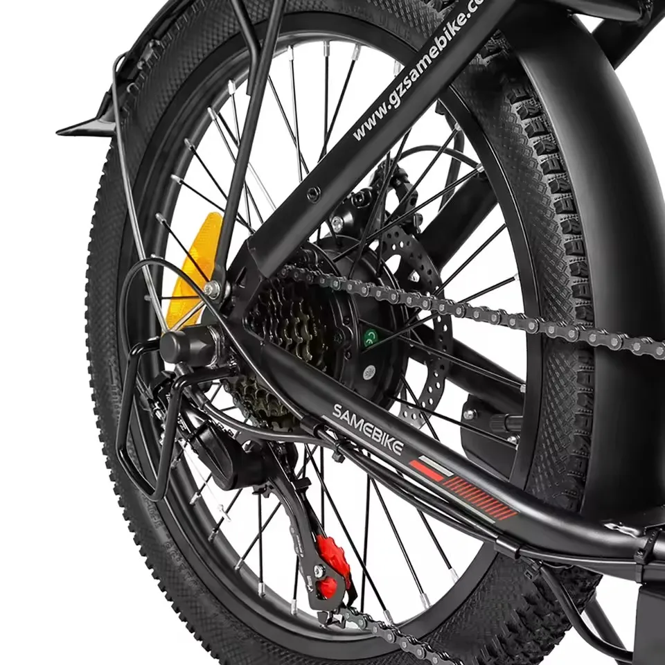 Bicicleta eléctrica plegable Samebike CY20, bicicleta eléctrica urbana para adultos con batería extraíble de 36V y 12Ah