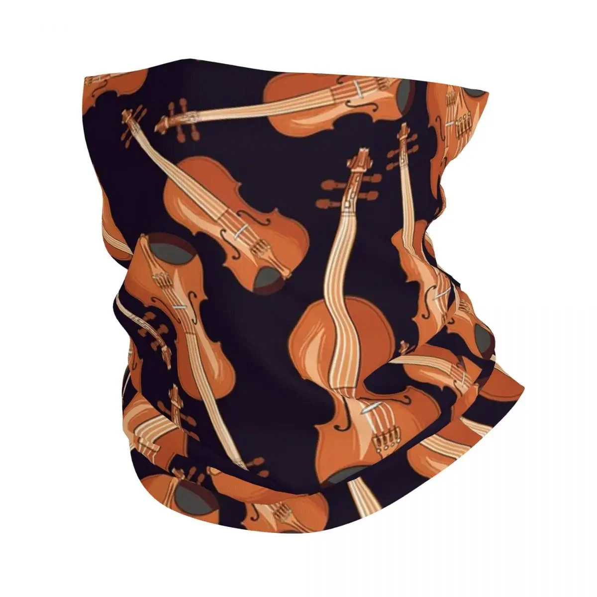 Violin Musical Instrument Pattern  Bandana Neck Gaiter Printed Mask Scarf FaceMask Hiking Fishing For Men Women Adult