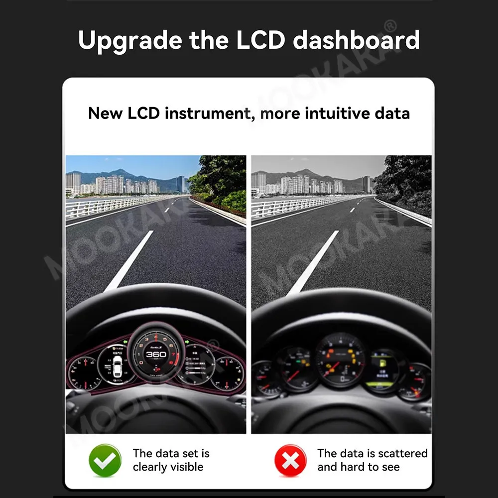 Car Dashboard Digital Cluster For Porsche Panamera 2010-2016 LCD Instrument Panel Speedometer Display Auto Meter Screen Headunit