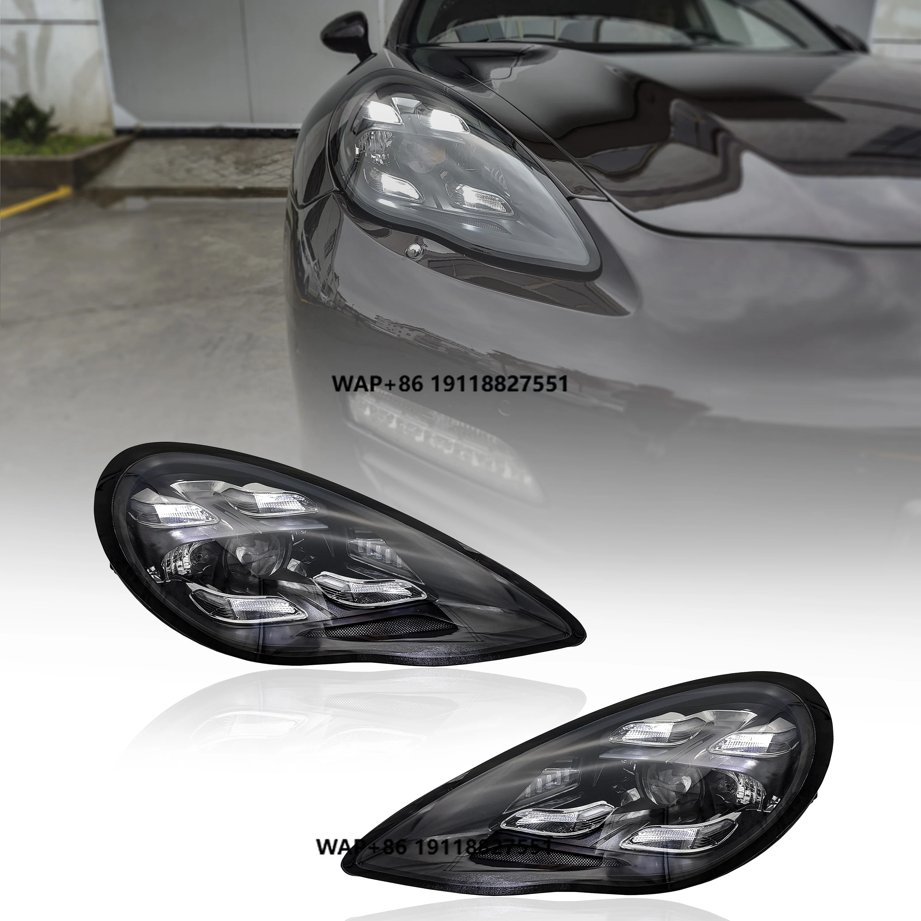 2021 Matrix Style LED Headlights for Panamera 970.1 971 New Condition 6000k ColorTemperature 12V Voltage