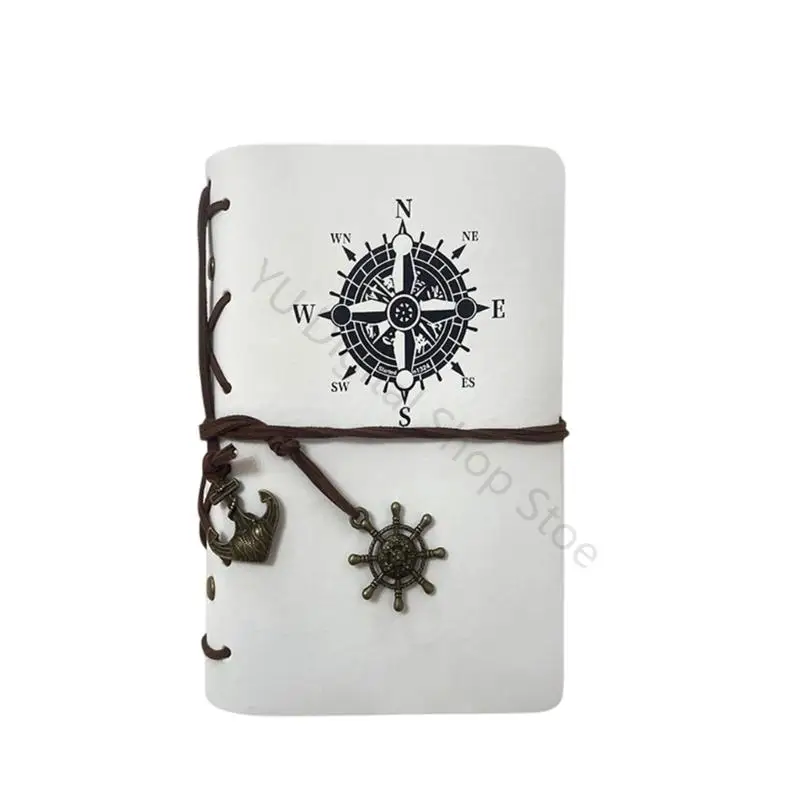 96BA Work Planning Notebook Journal Book with PU Cover, 80 Pages, Embossed Cover and Cord Closure for Daily Writing Use