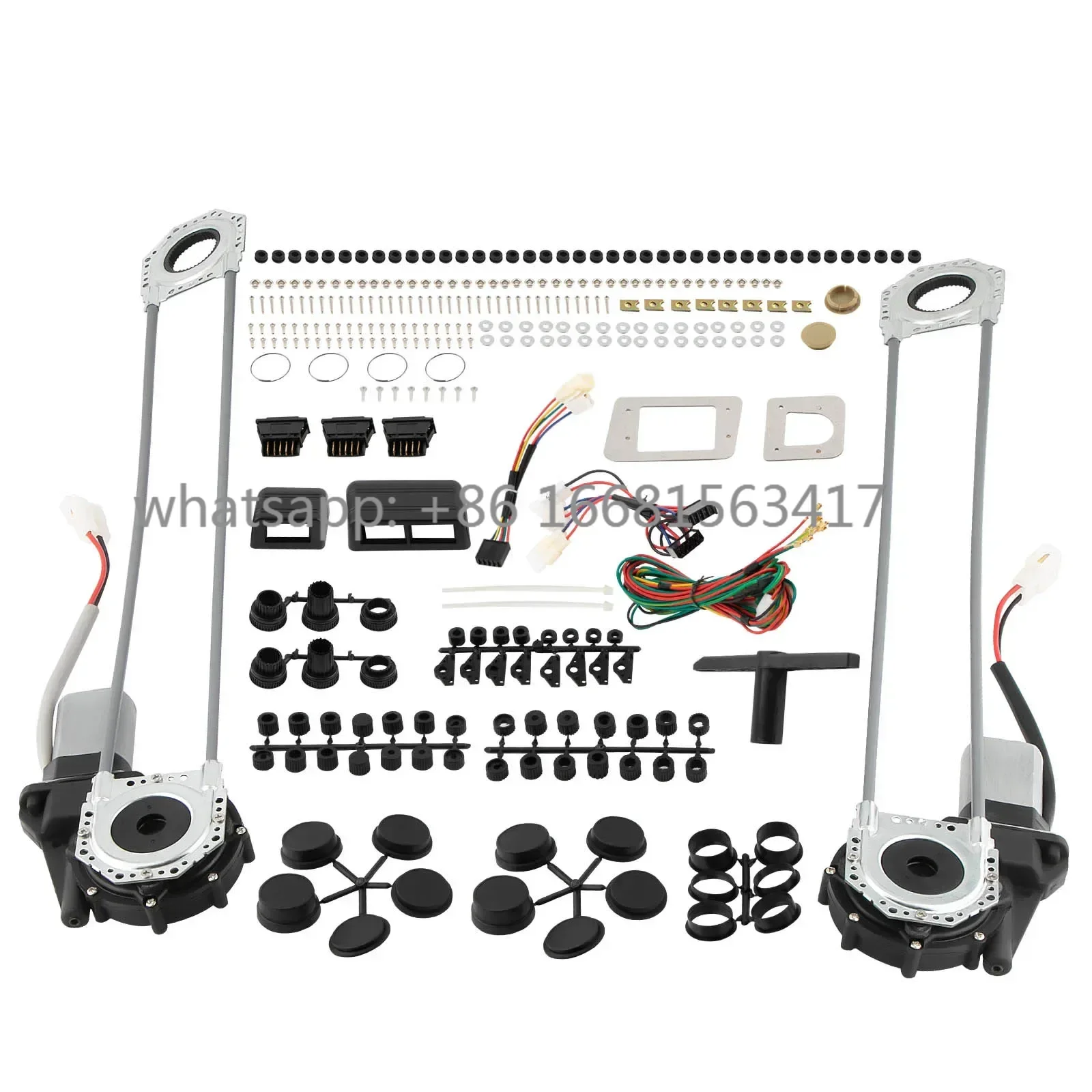 Universal Electric Power Window Lift Regulator Conversion Kit Fit 2 Door Pickup