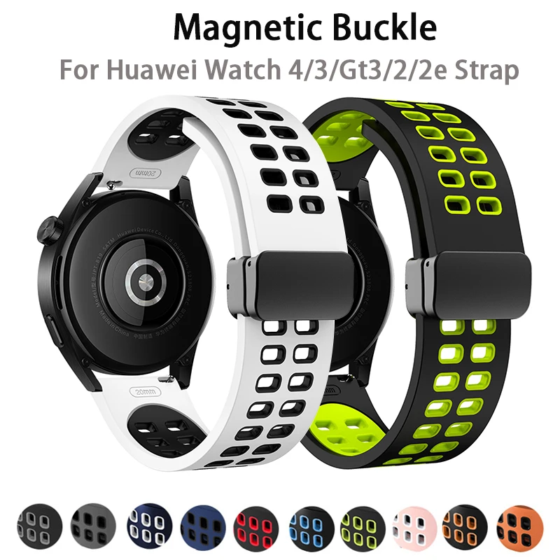 20mm 22 Magnetic Strap For huawei gt 2 band gt 3/3pro/2e/2pro 46mm 42mm smartwatch belt bracelet huawei watch 4 3 pro 46mm 42mm