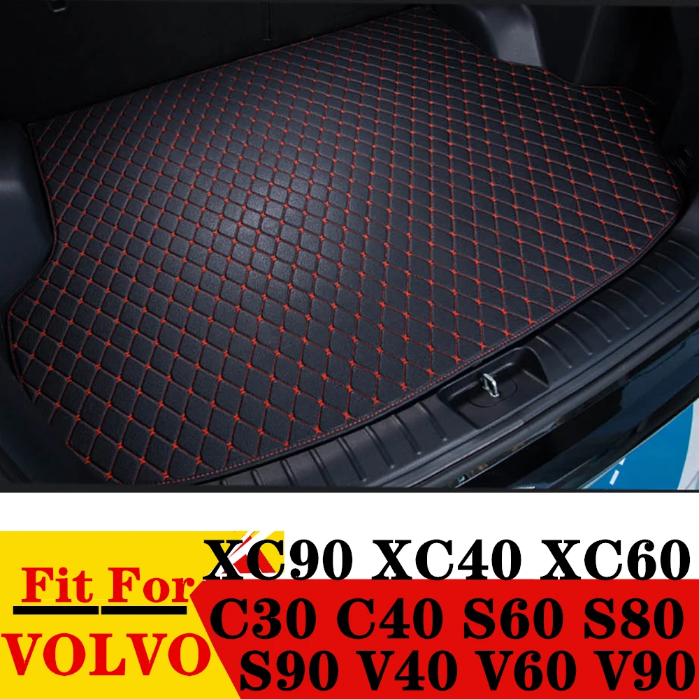 Car Trunk Mat For Volvo XC60 XC90 XC40 S60 S80 S90 V40 V60 V90 C30 C40 XPE Rear Cargo Protect Cover Liner Tail Boot luggage Pad