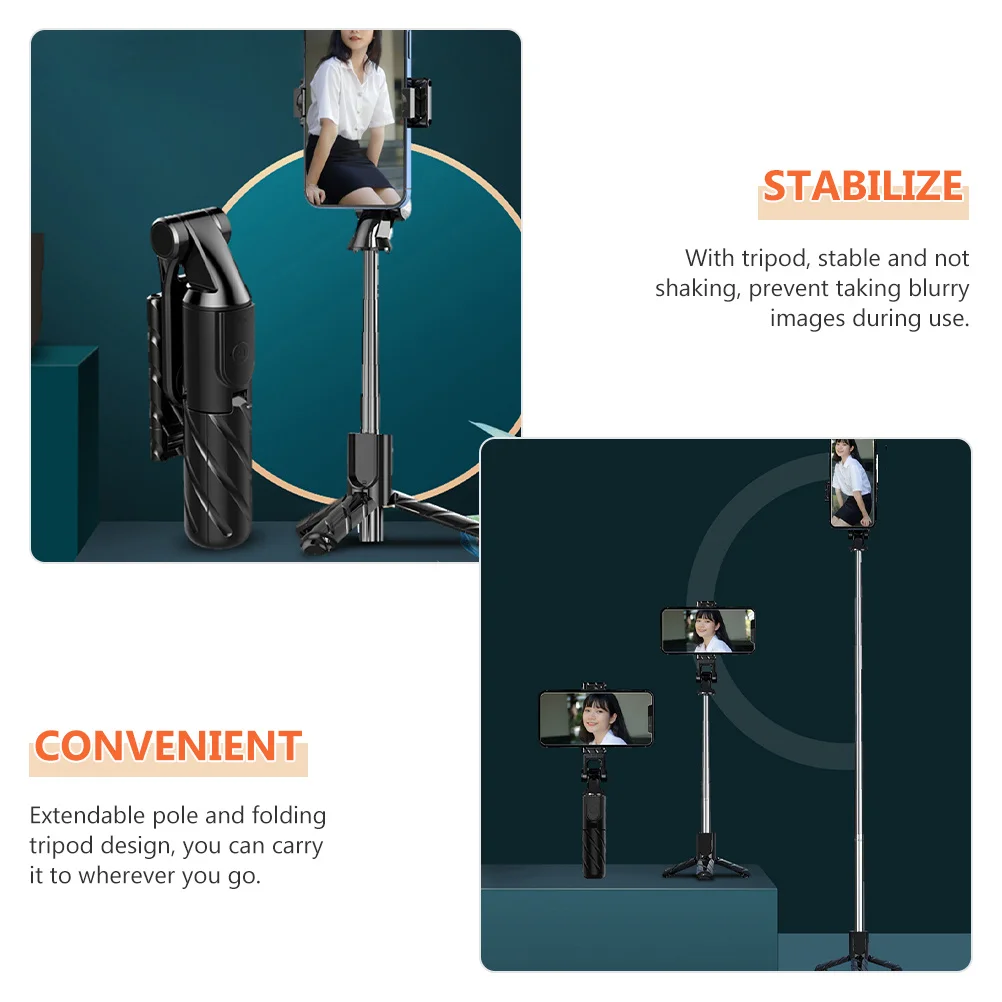 

Selfie Stick Tripod for Smartphone High Durability Stainless Steel Build Foldable Phone Holder for Video Calls Makeup