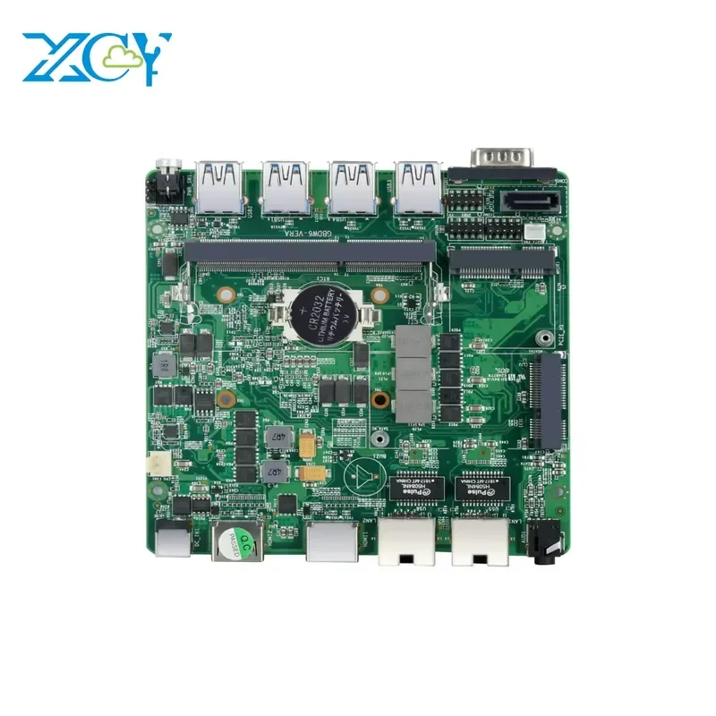 for XCY Fanless Industrial Motherboard 2955U Dual NIC Dual RS232 Mini PC Main Board