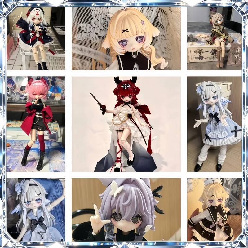 

Meki Final Blessing Series Blind Box 1/8 BJD Doll Mystery Box Cartoon Model Desktop Ornament Collectible Figure Surprise Gift