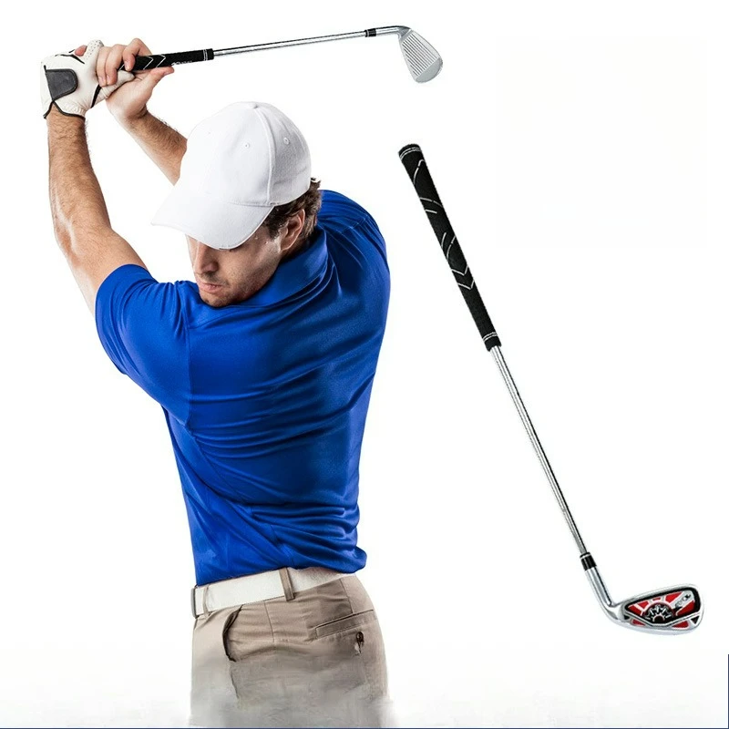

Клюшка для гольфа №7, короткая, для тренировок в помещении, 62 см, стальная, для коррекции формы тела, с рукояткой
