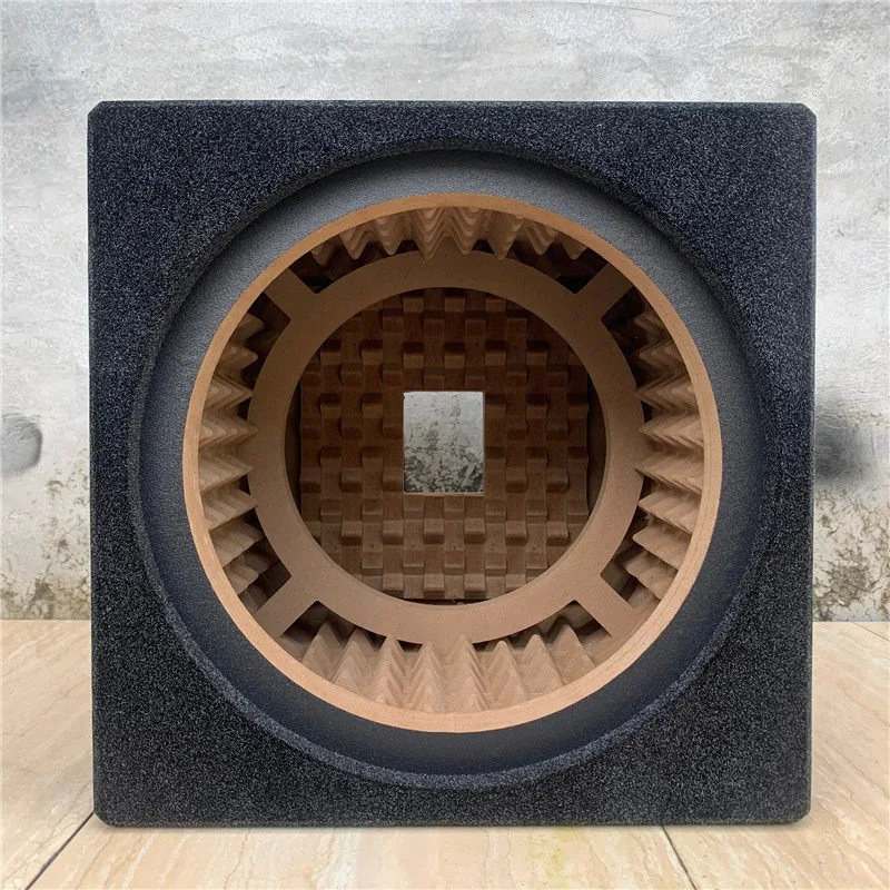 8 10 12 15 inch Car Audio Cavity Box Open Cabinet Sealed Speaker Subwoofer flannel Box view 2