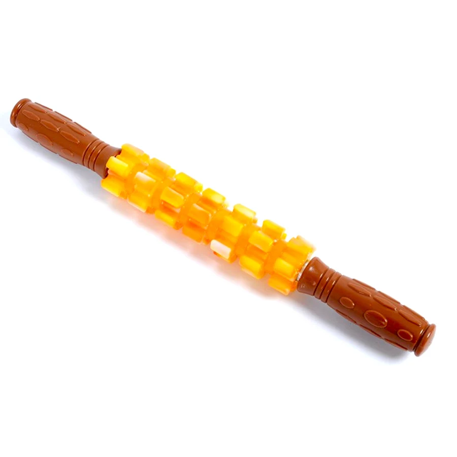 

Mace Длинный пластиковый массажный ролик с принтом зубов, йога, меридиан, палочка, прессовое колесо, тело, талия, задняя нога, чтобы отправить