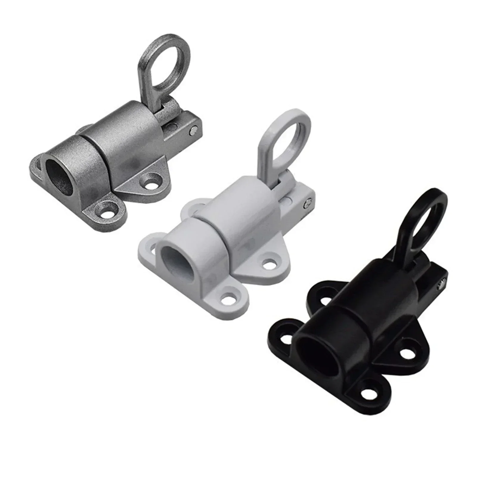 Spring Door Bolt Lock Self-Closing Latch Security Automatic Sash Gate Lock Aluminum Alloy Window Gate Latch Lock Hardware