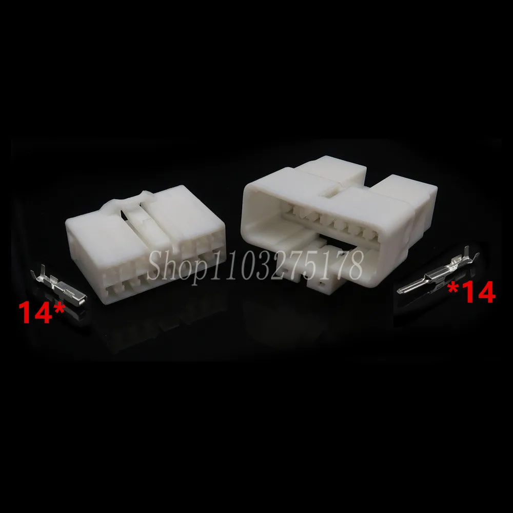 1 Set 14 Pin Automobile Window Lifter Window Switch Plug Car Unsealed Cable Harness Connector