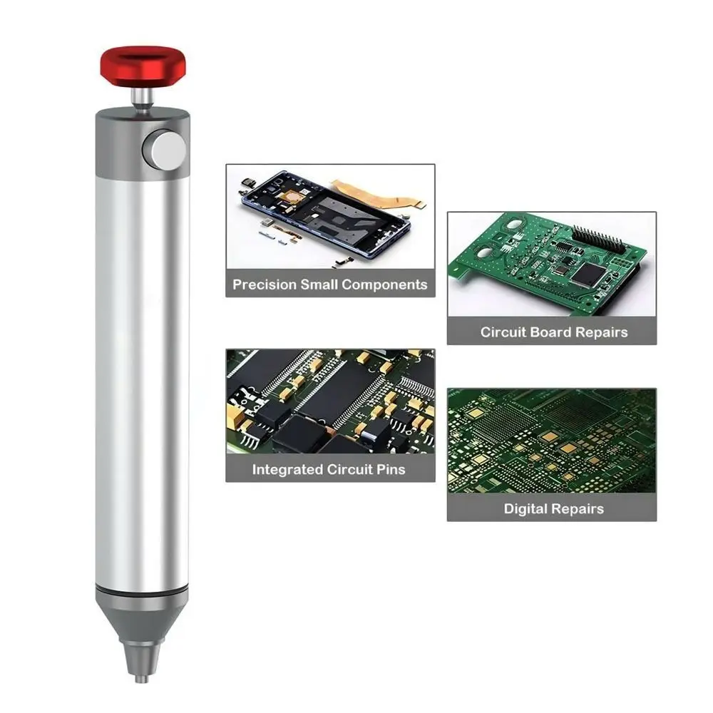 

Large Desoldering Pump Tin Absorber Anti-Skid Aluminum Alloy Solder Sucker Vacuum Manual Solder Suction Electric Solder Iron