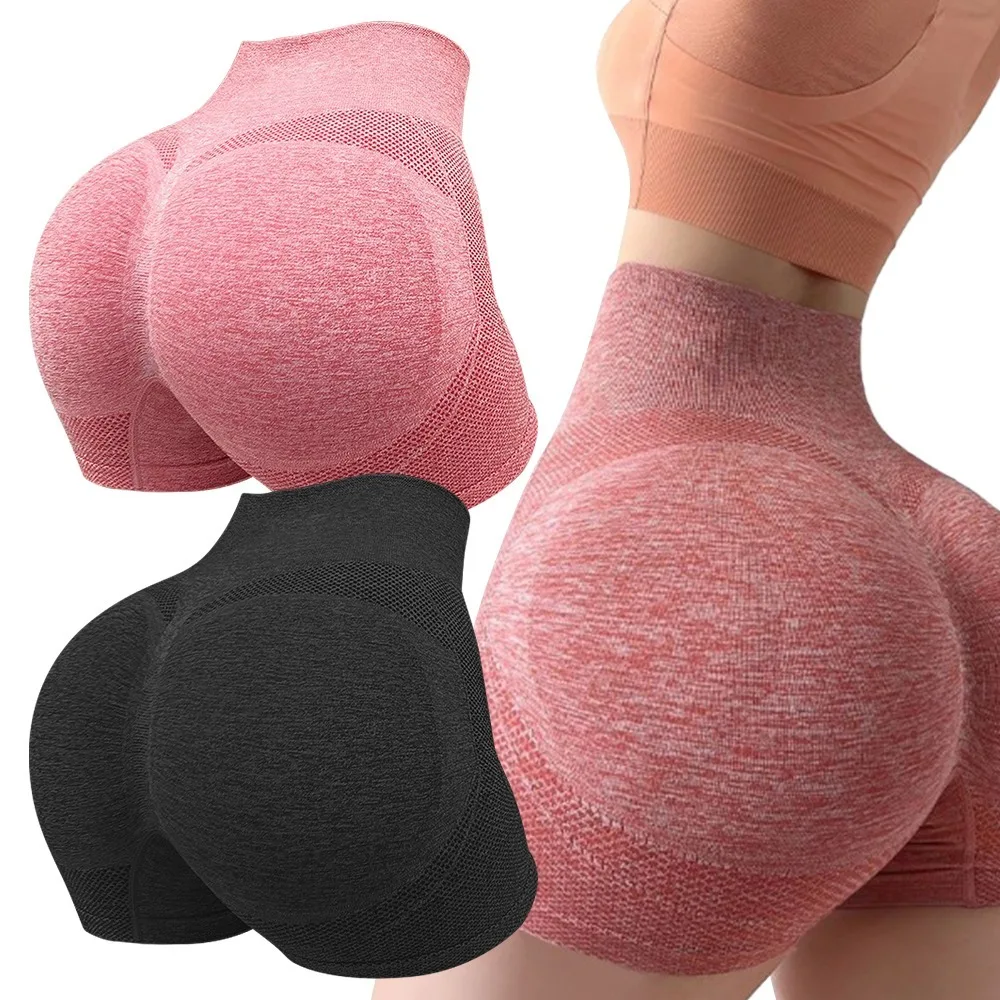 Fashion High Waist Women Shorts Lift Butt Push Up Yoga Clothing Sportswear Fabric High Elasticity Sports Shorts Activewear
