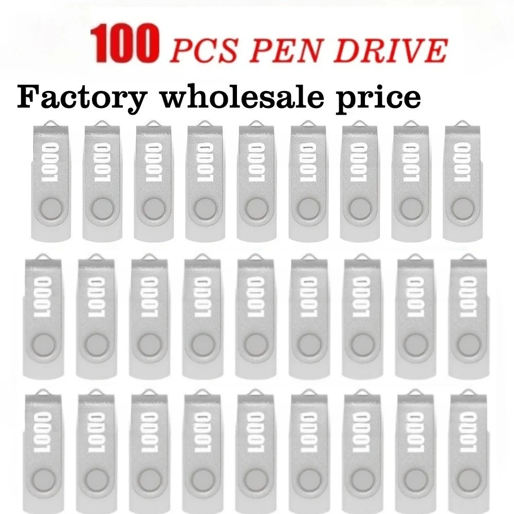 

100 шт. USB 2.0 Флэш-накопитель 128 ГБ 64 ГБ 32 ГБ 16 ГБ 8 ГБ USB-накопитель 4 ГБ 2 ГБ Бесплатный лазерный логотип 2.0 USB-накопитель Лучший подарок