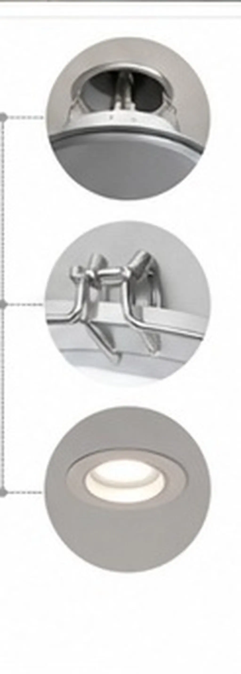 4Pcs Downlight Fixed Buckles Manganese Steel Metal Spring Clips Secure Spotlight Retaining Rings Recessed Lighting Clamp Rings