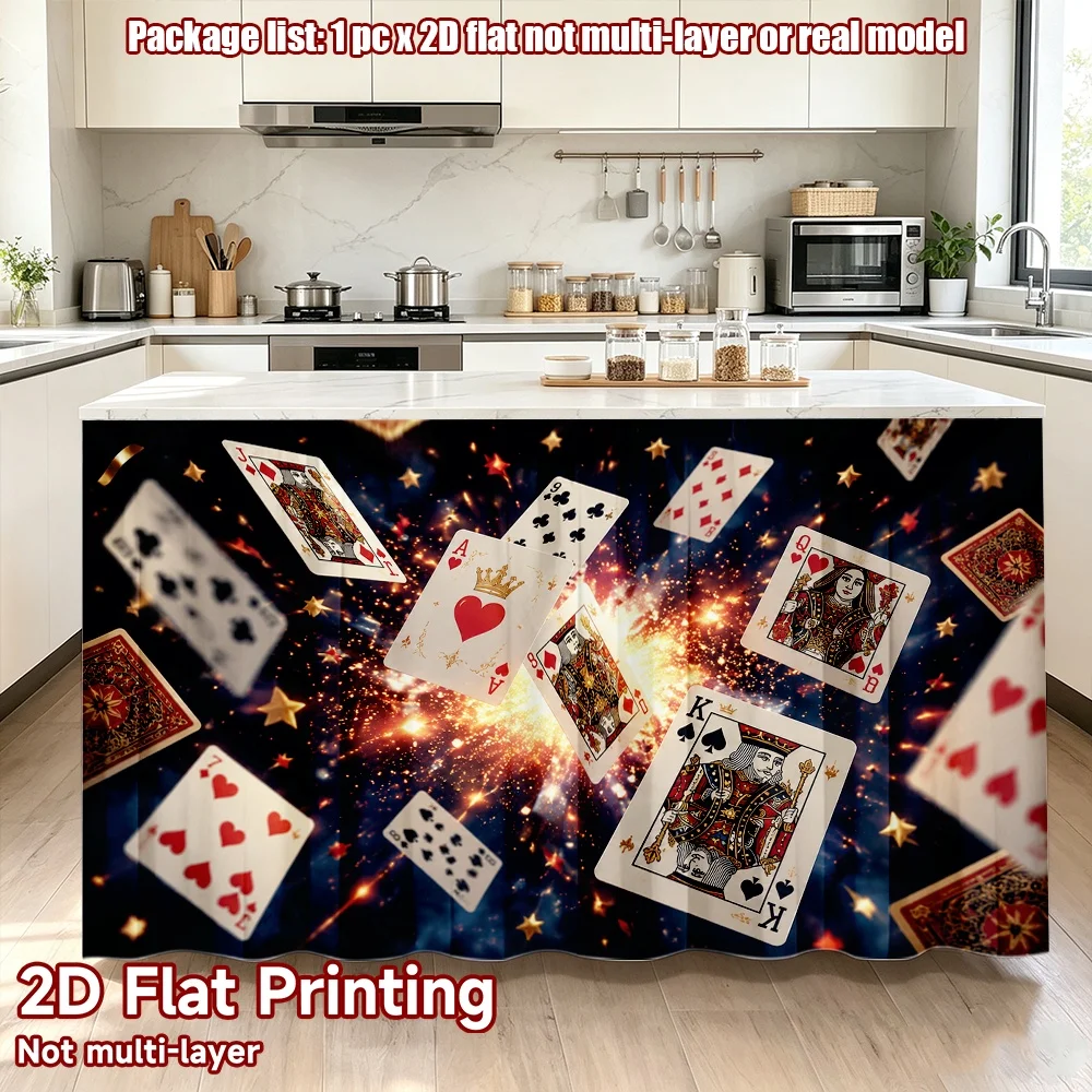 2D flat 1pc French romantic style Card Explosion Digital printing Suitable for bedrooms_kitchens_for privacy, concealing