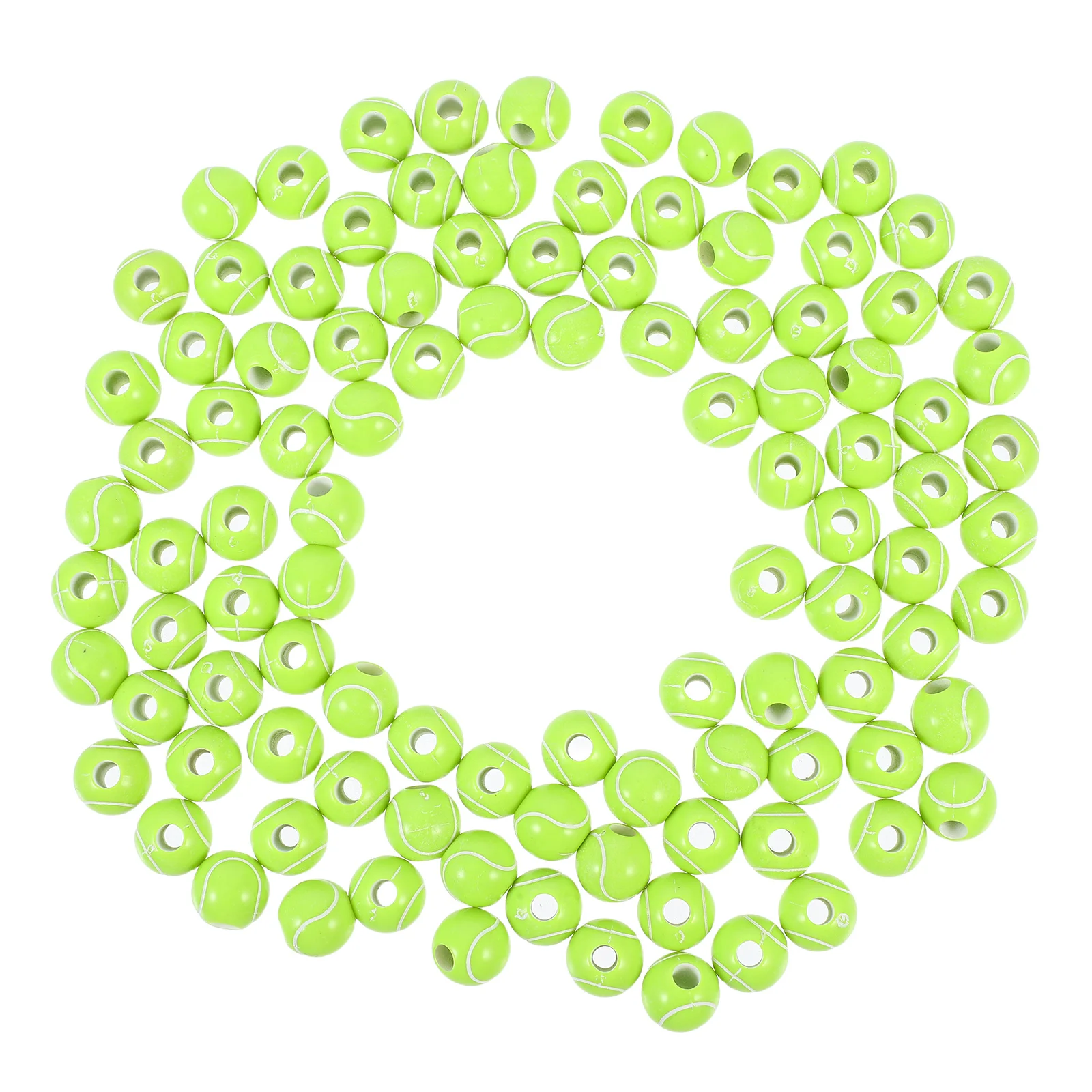 

100pcs Diy Beads For Jewelry Making Handmade Bracelet Acrylic Ball Spacer Beads Craft Kids Hand Eye Coordination