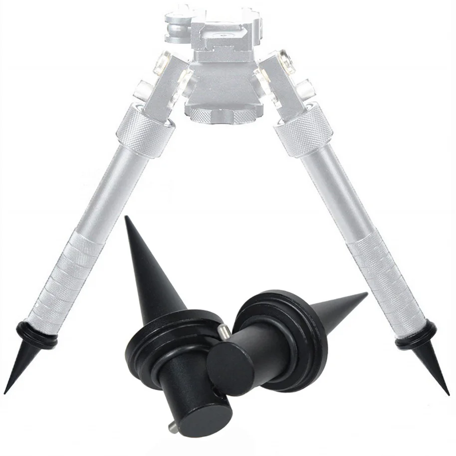 2pcs/lot Aluminum Alloy Camera V8 Bipod Spikes Feet Holder Adapter Quick Install Release Replacement