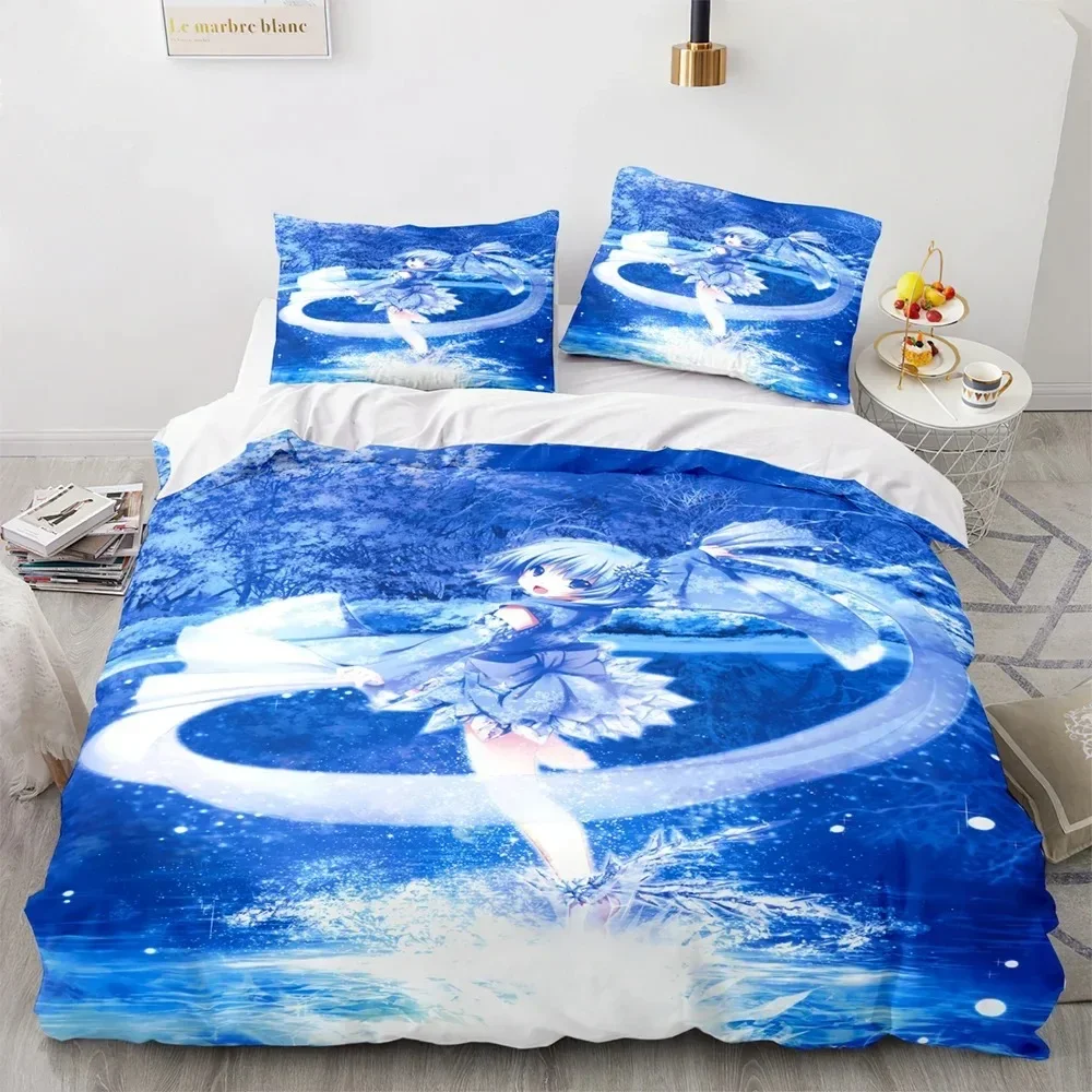 

Anime Kawaii Sexy Girl Comfortable Duvet Quilt Cover Pillowcase Bedding Set Children Bedroom Decoration Home Textile