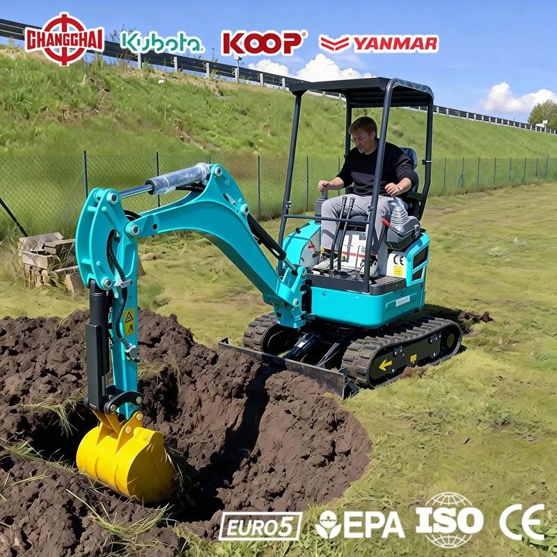 

Мини-экскаватор 1.8/2.5 тонны с двигателем Kubota, стандарт EPA/Euro 5, для строительства и сельского хозяйства, мини-экскаваторы Kubota, европейские инструменты